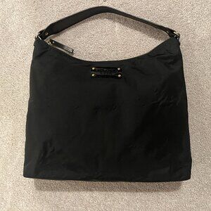 Kate Spade New York Serena Clinton Street Medium Black Nylon Shoulder Bag